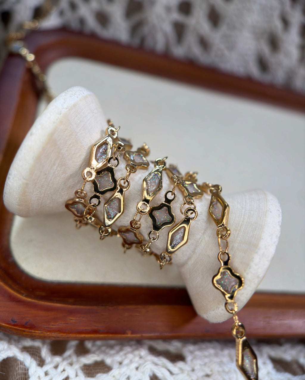 🌙 Moonstone Clover Rhombus 🍀✨