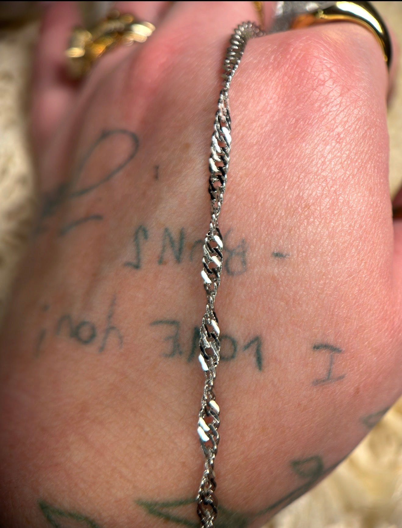 Silver Twist | Stainless Steel Singapore Chain