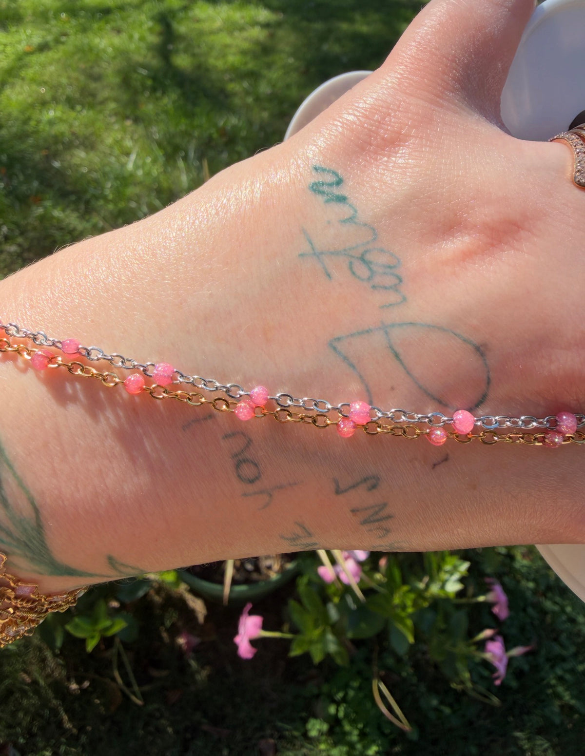 Pink Petal Glow Chain