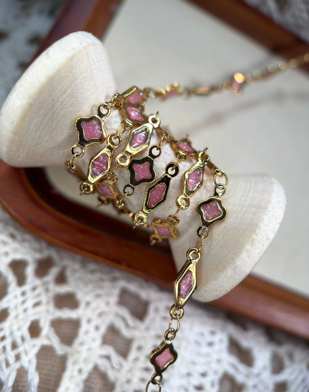 💕 Pretty in Pink Clover Rhombus 🍀✨