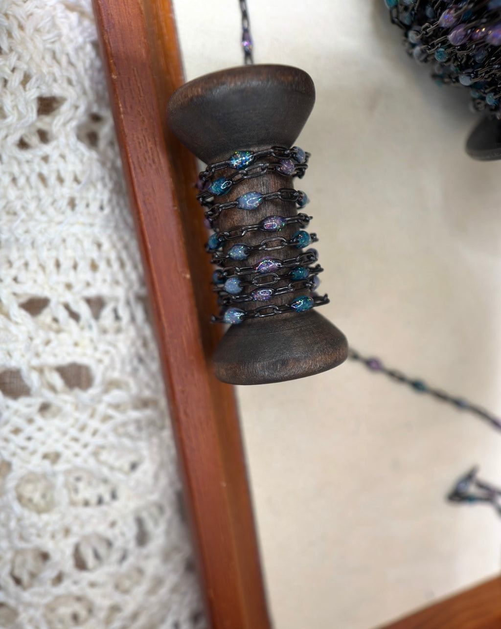 Beyond the Stars: Black Sunburst Galaxy Chain
