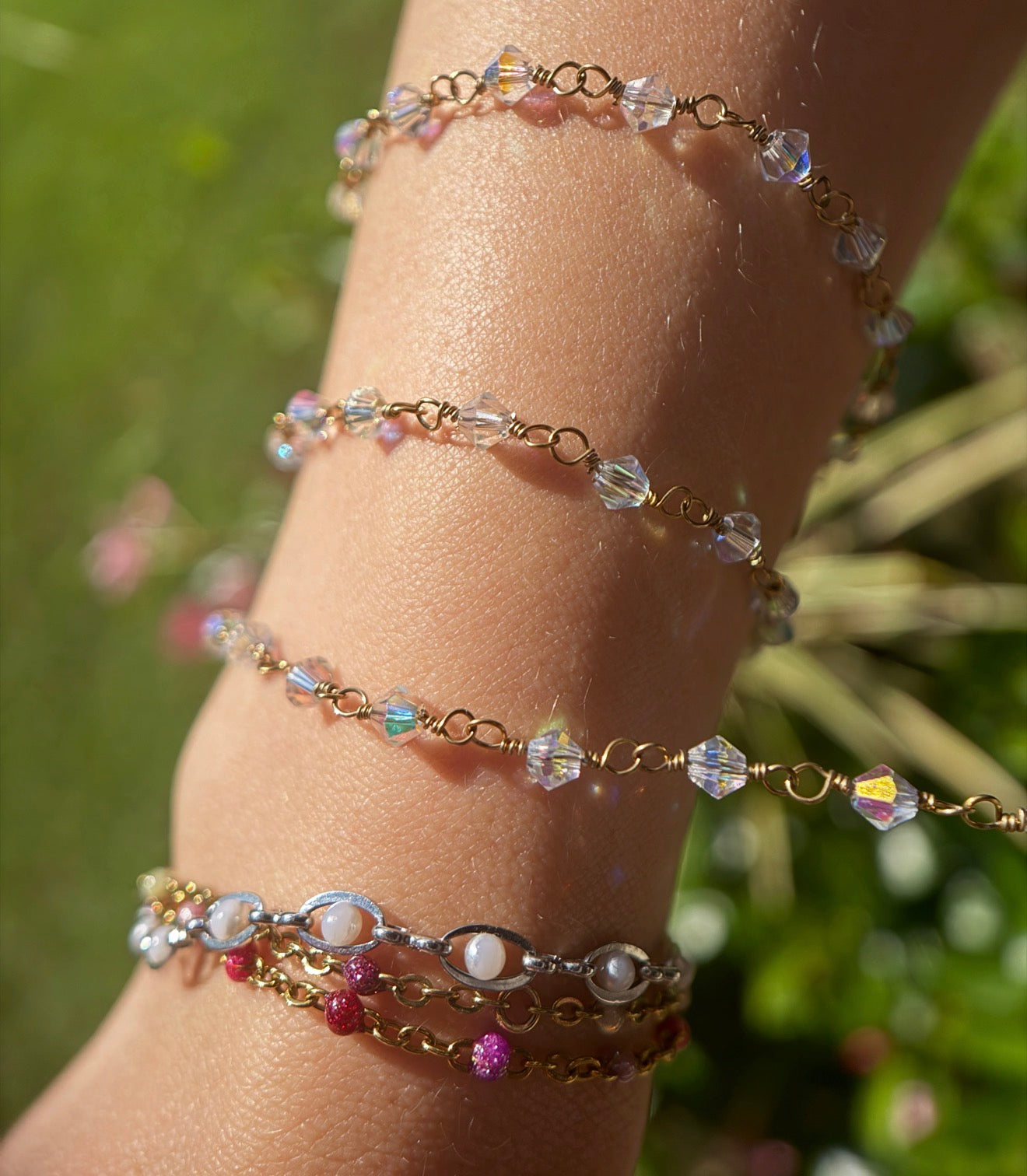 Oaklynn ✨ | Swarovski Wire Wrapped Crystal Chain
