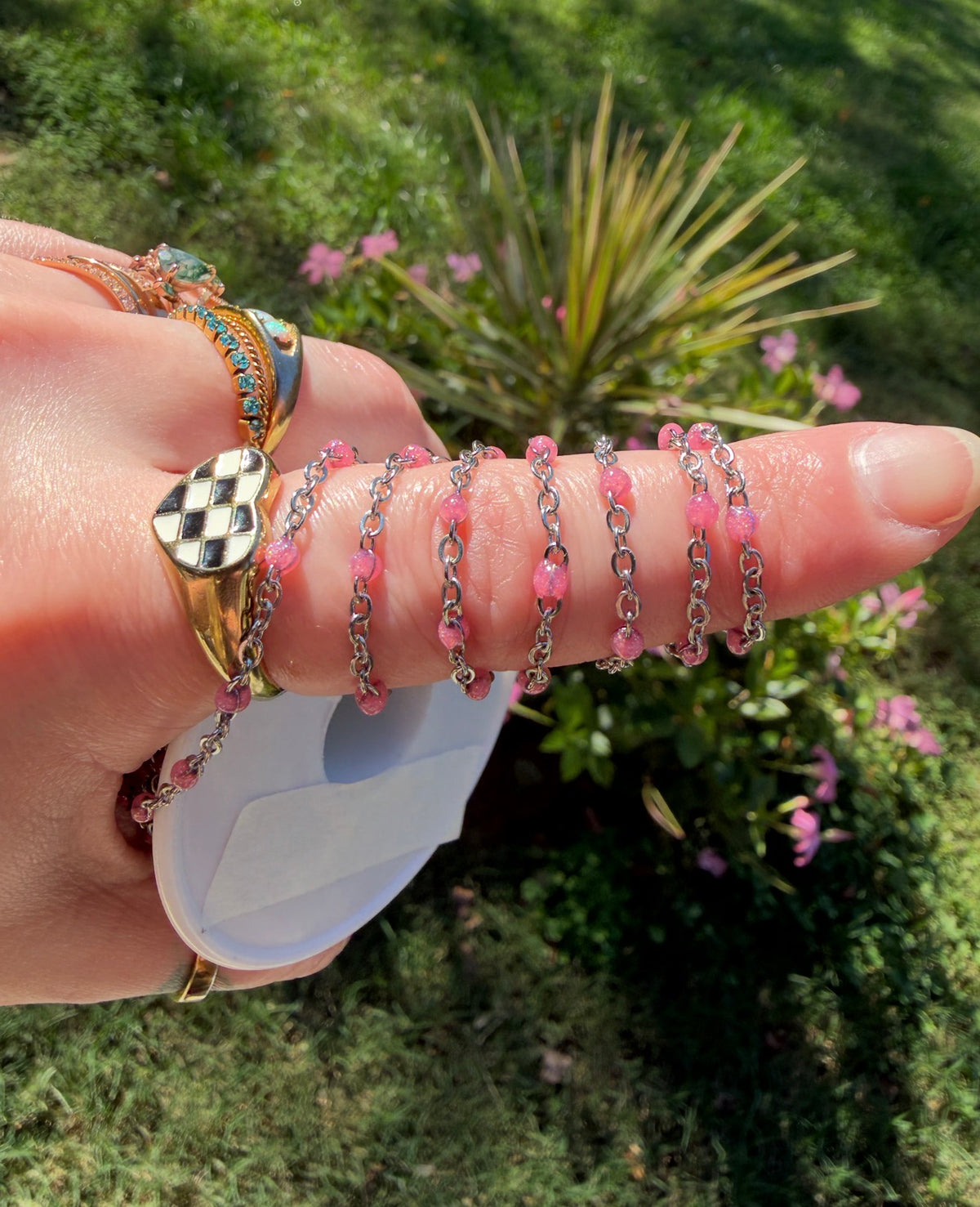Pink Petal Glow Chain