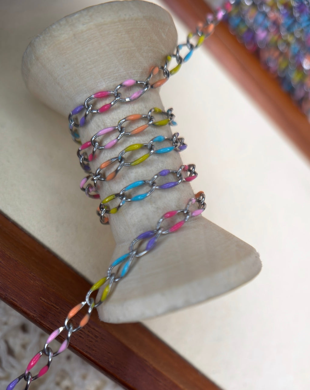 Rainbow Summer Sunset | Oval Link Chain