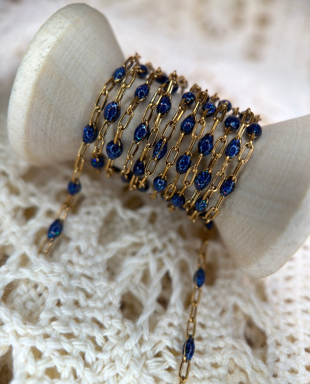 14K PVD/316 Stainless Steel Birthstone - September Sapphire