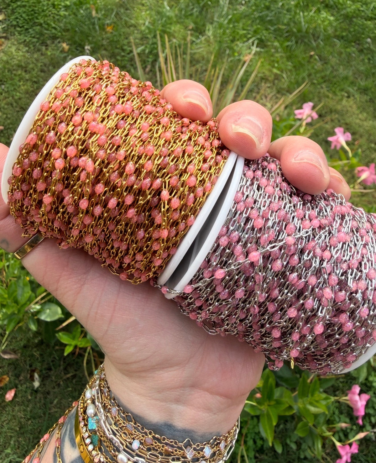 Peachy Dreams Sunburst Chain