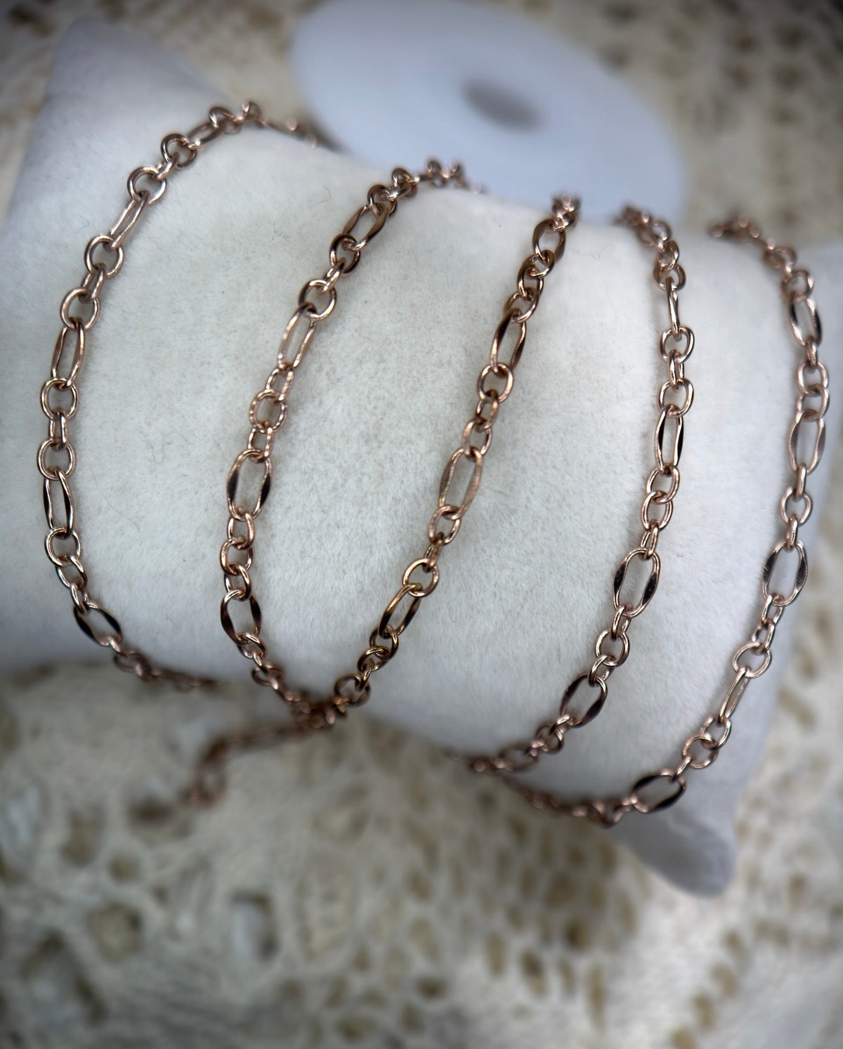 Rosé All Day ✨ |  Pvd Rose Gold Dapped Long & Short Chain