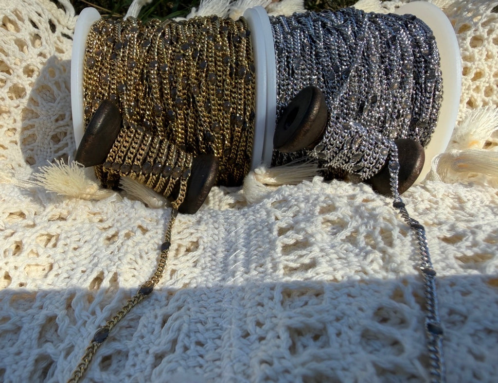 Smoky Aurora Sunburst Curb Chain