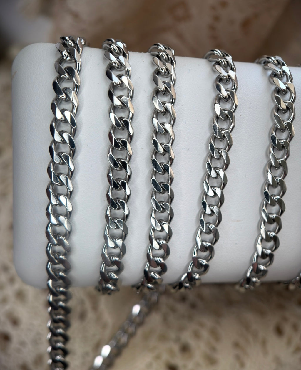 🤠 WAYLON JENNINGS — 6MM STAINLESS SILVER CUBAN