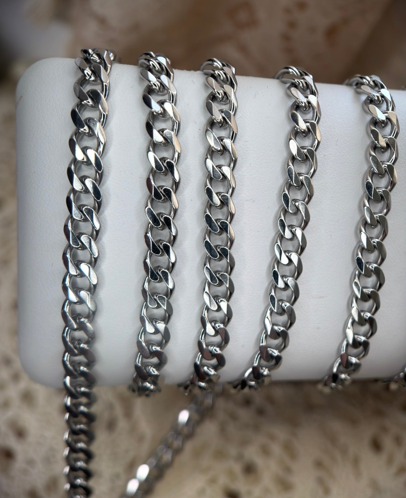 🤠 WAYLON JENNINGS — 6MM STAINLESS SILVER CUBAN