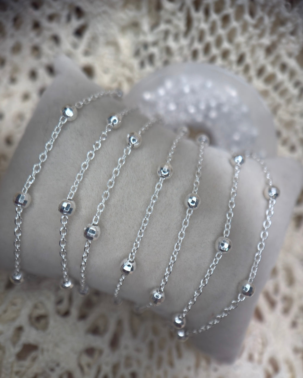 ✨ Disco Forever | 925 Sterling Silver | Satellite Bead Chain ✨