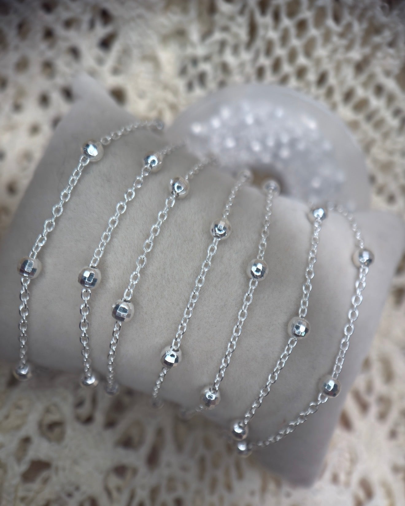 ✨ Disco Forever | 925 Sterling Silver | Satellite Bead Chain ✨