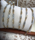 ✨ Twist Two-Toned Singapore Chain