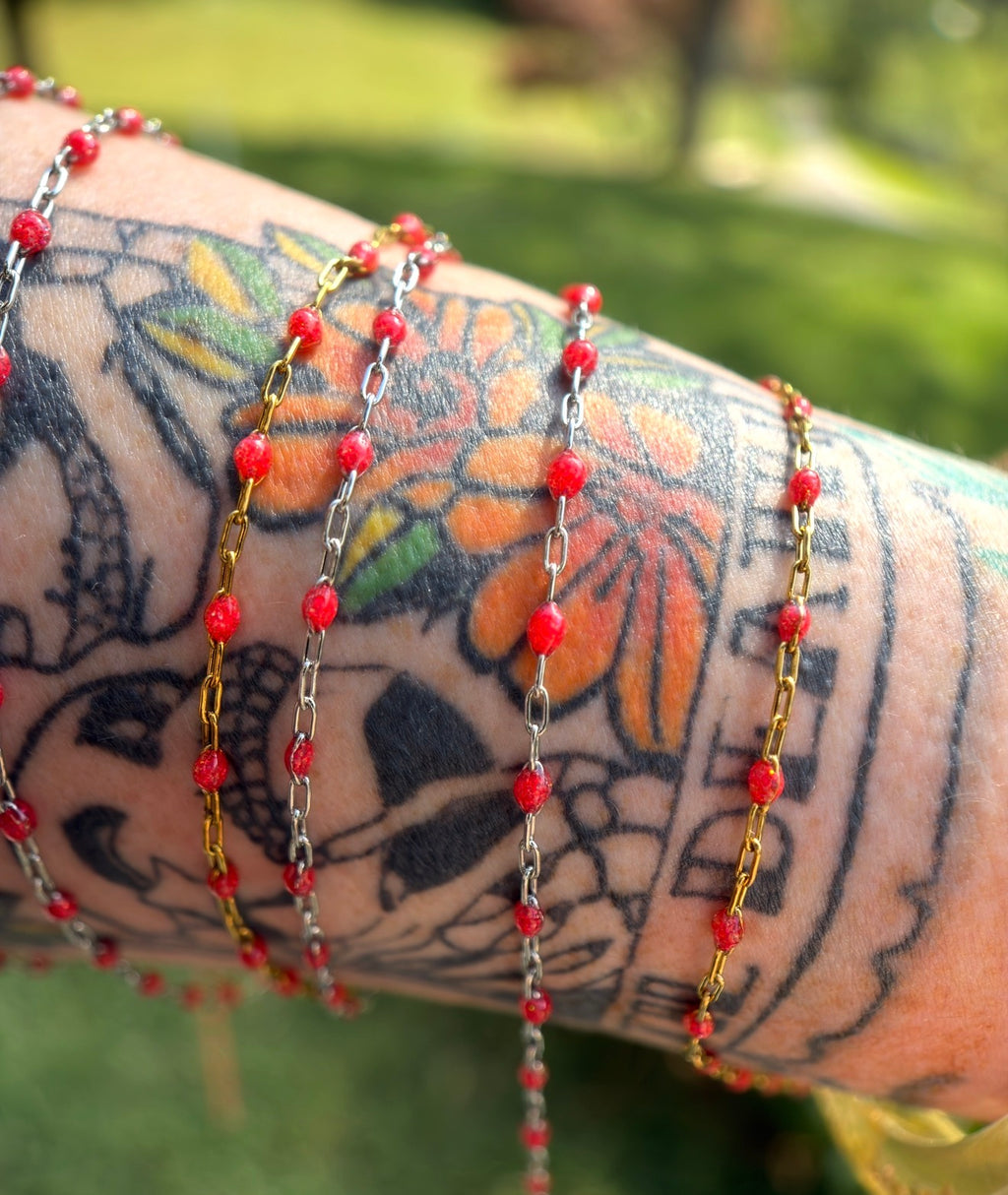 Bonfire Babe Sparkly Sunburst Chain
