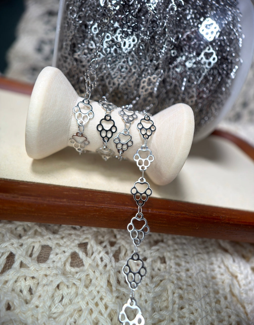 🐾 THE ELVIS — Paw Print Chain 🐾