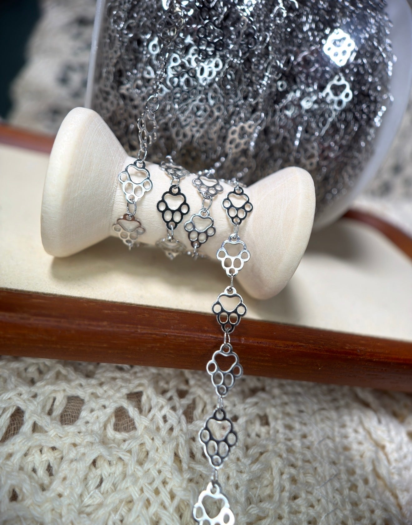 🐾 THE ELVIS — Paw Print Chain 🐾