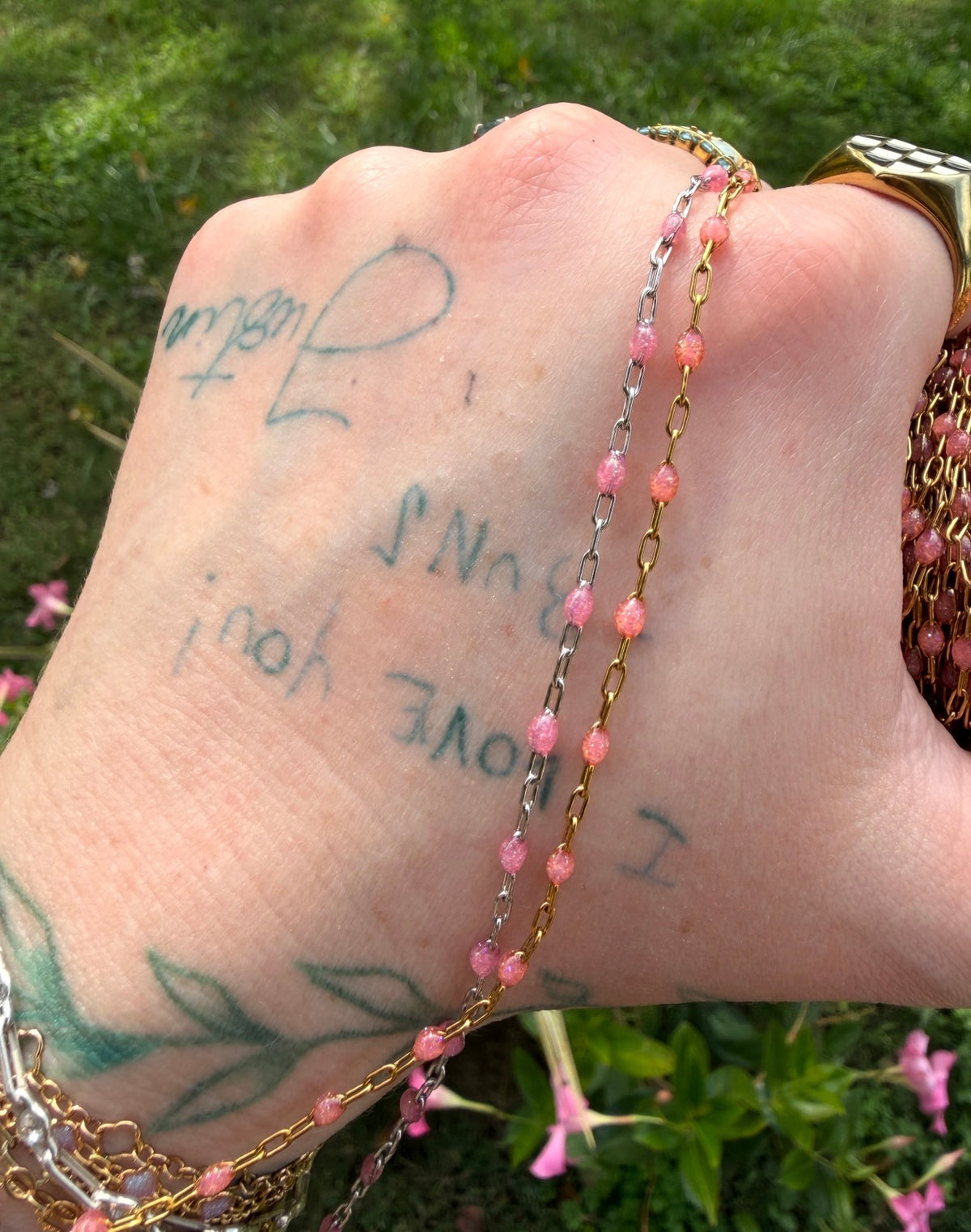 Peachy Dreams Sunburst Chain