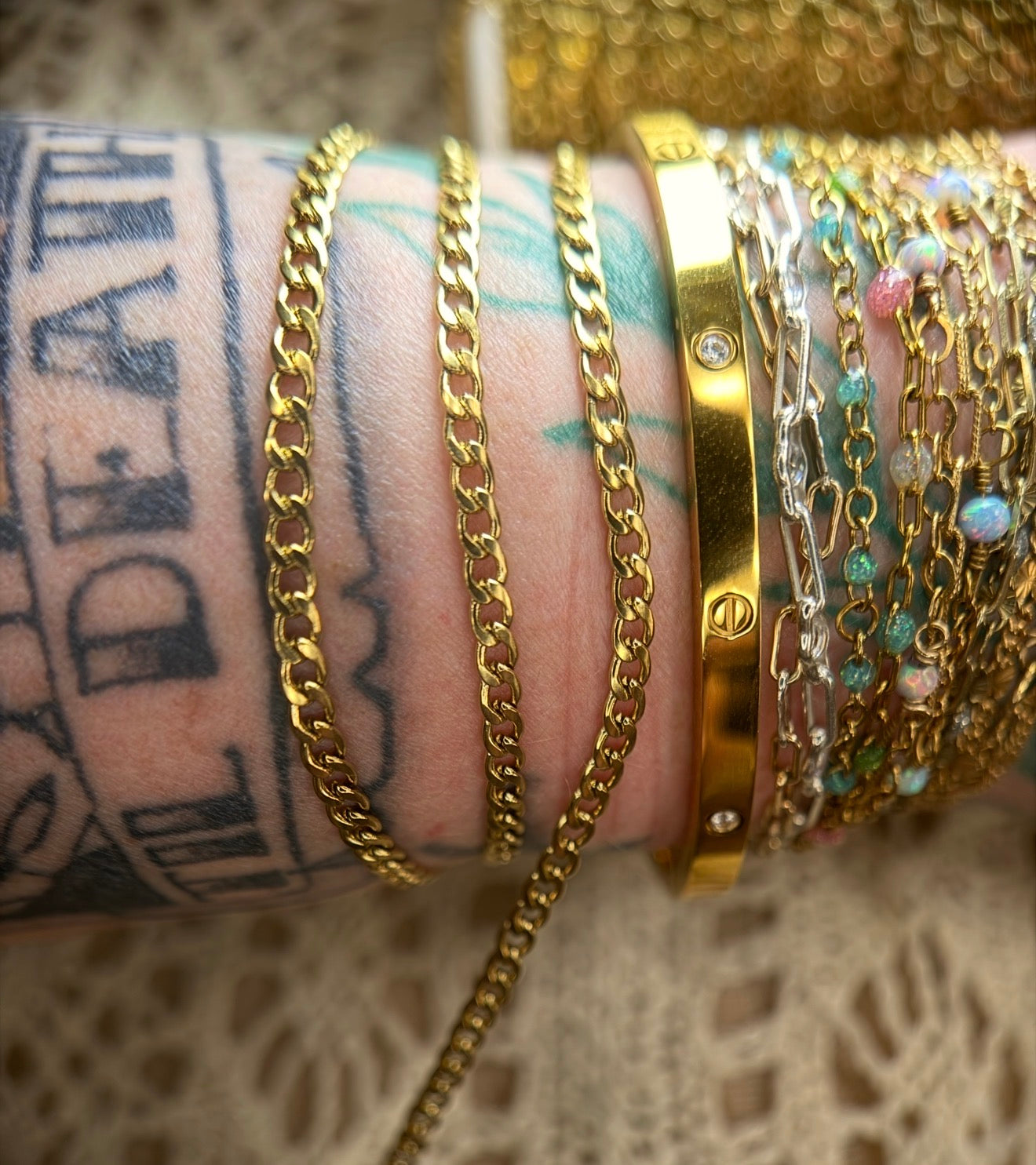 The Basic Babe Cuban | 3mm 14K PVD Gold