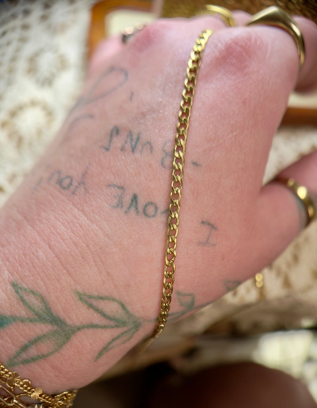 The Basic Babe Cuban | 3mm 14K PVD Gold