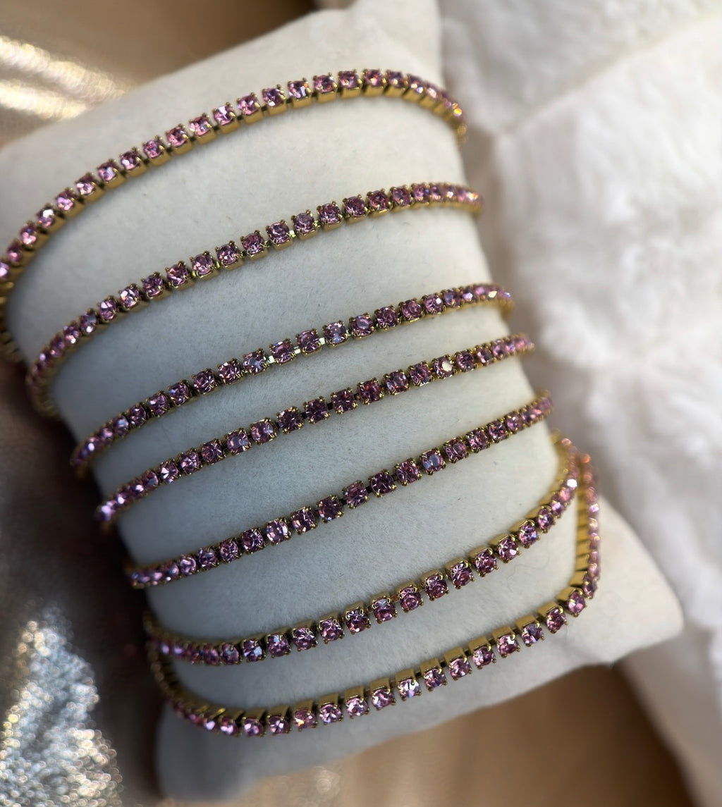 Pretty in Pink // 2mm Tennis Chain