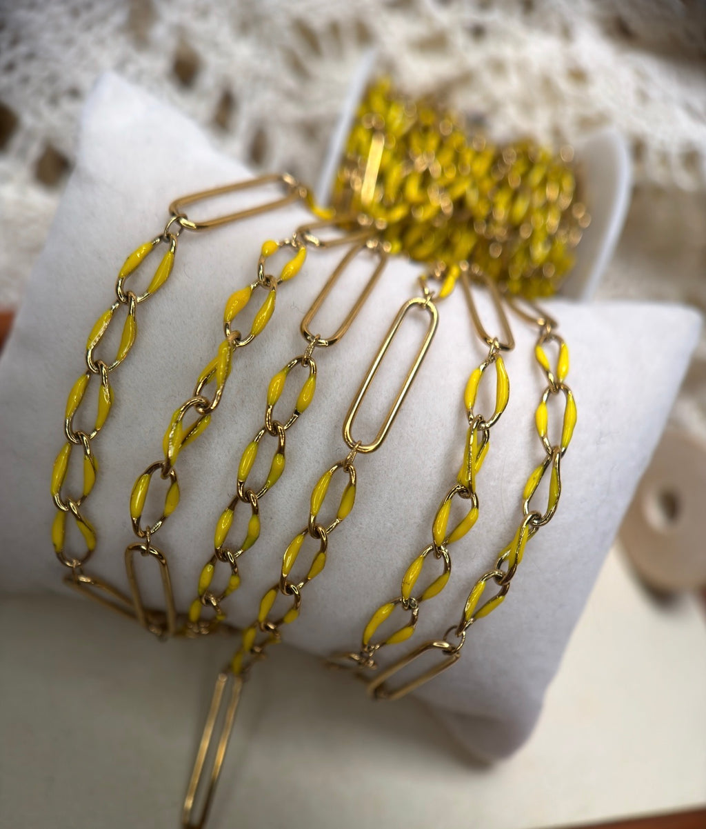 🍯 Wild Honey | Limited Edition Enamel Paper Clip Chain