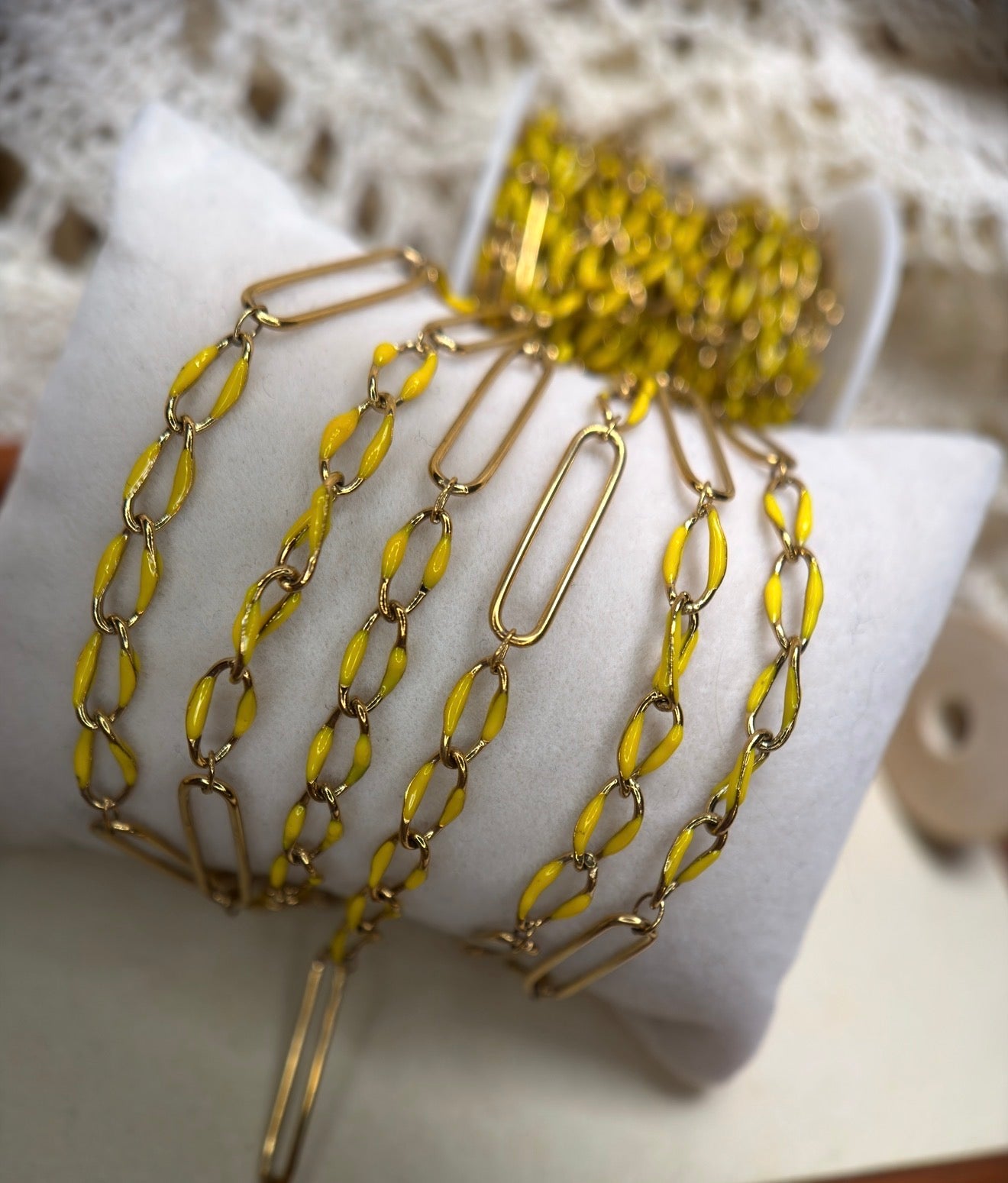 🍯 Wild Honey | Limited Edition Enamel Paper Clip Chain