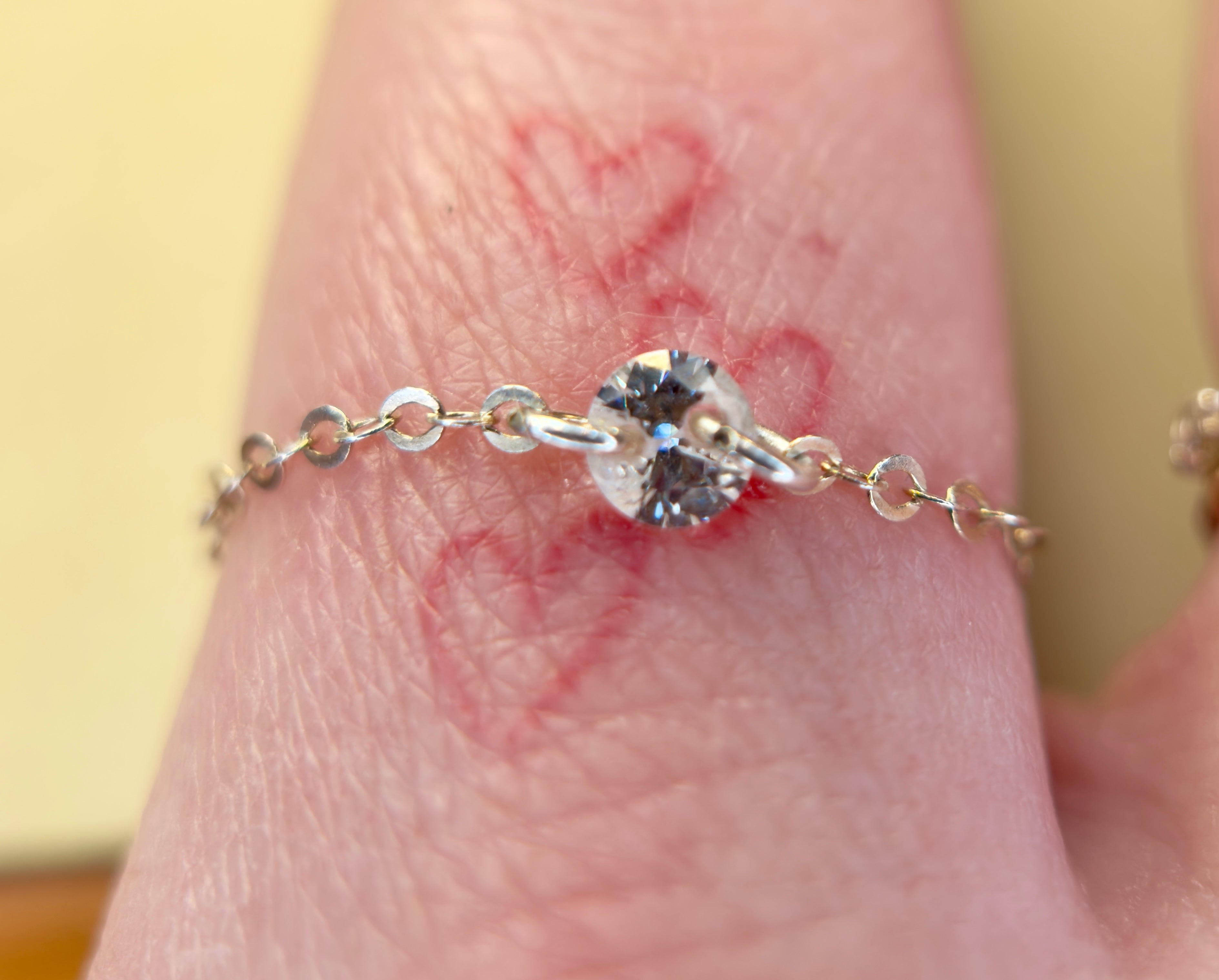 Luxe Link|Triple CZ Connector Charm | Pre-Drilled • Permanent Jewelry Ready