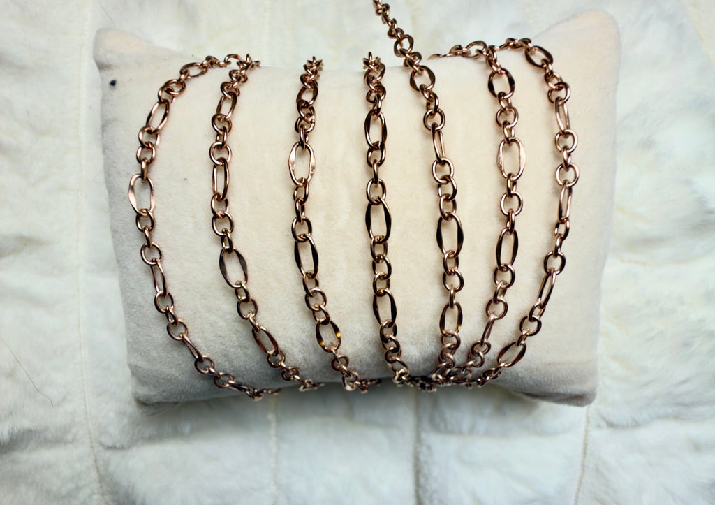 Rosé All Day ✨ | Rose Gold Dapped Long & Short Chain