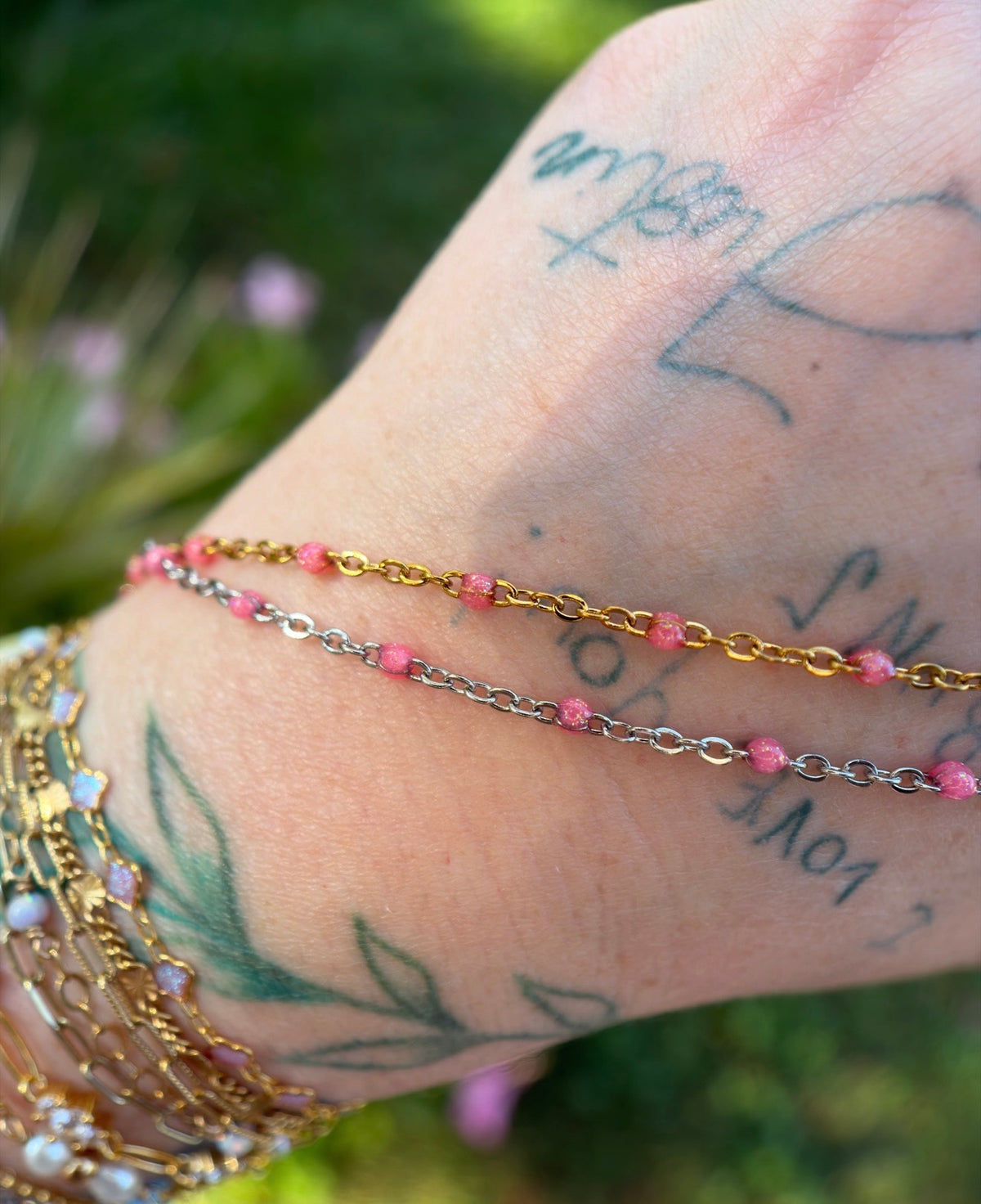 Pink Petal Glow Chain