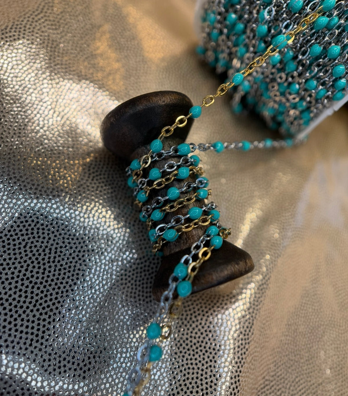 Teal Me More // Enamel Chain