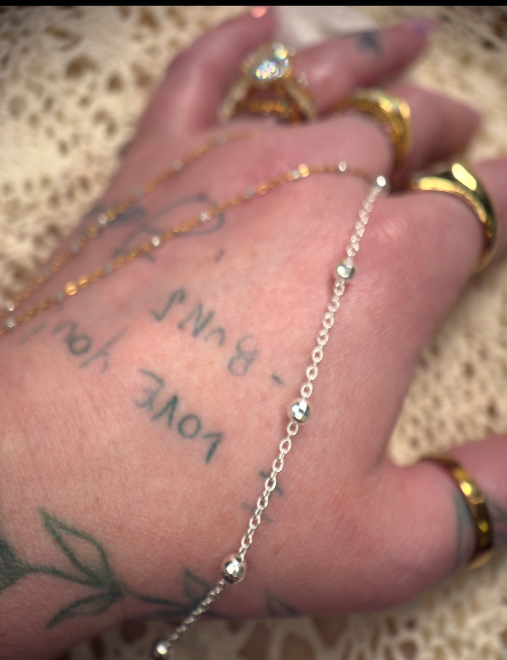 ✨ Disco Forever | 925 Sterling Silver | Satellite Bead Chain ✨