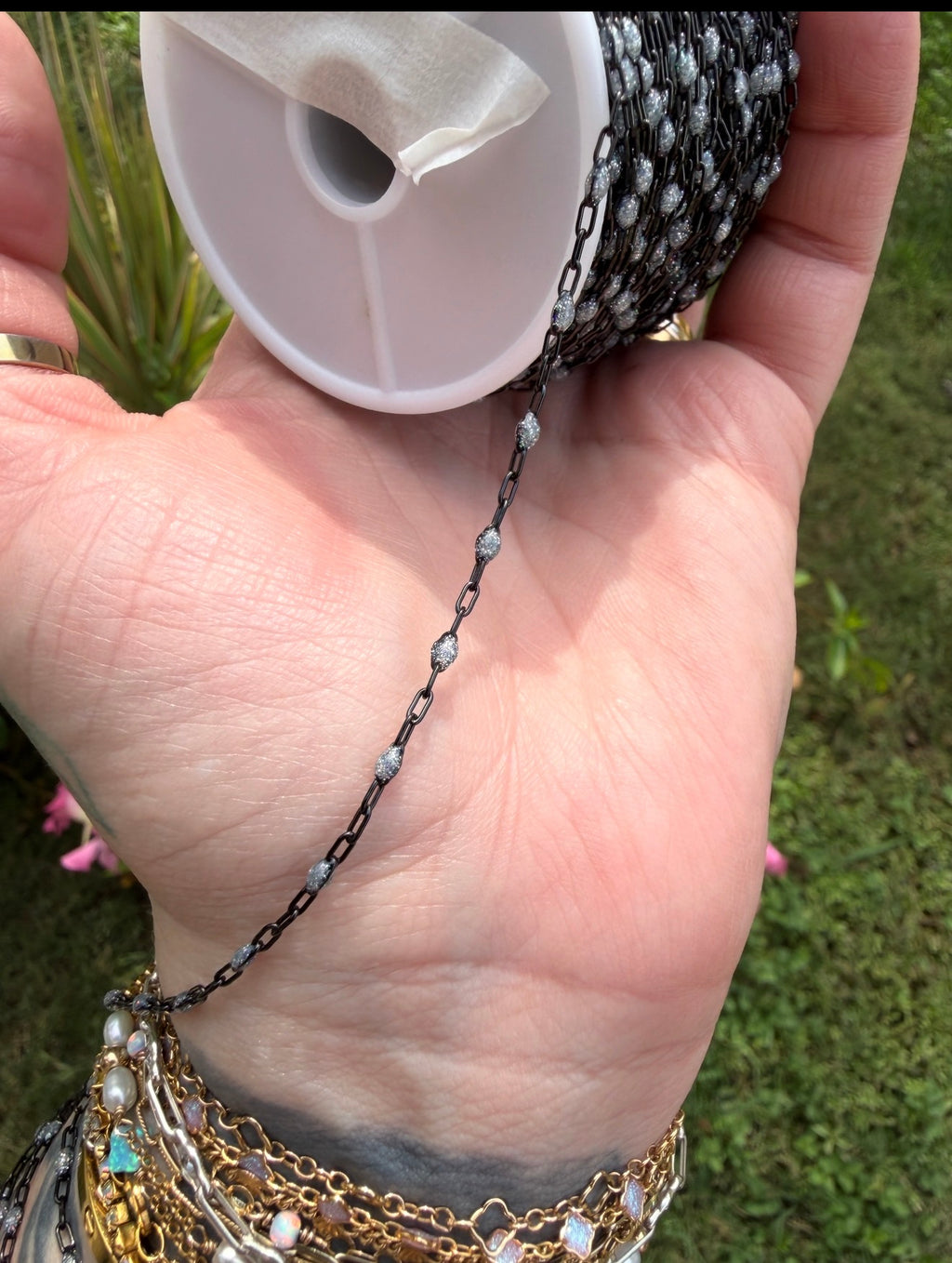 Frozen Diamond Sunburst Chain