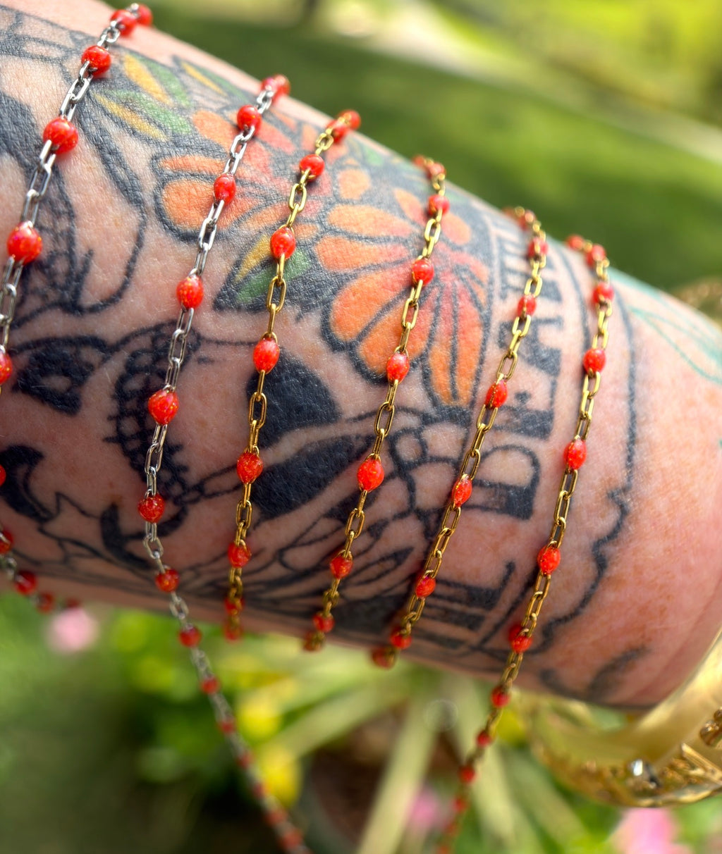 Bonfire Babe Sparkly Sunburst Chain
