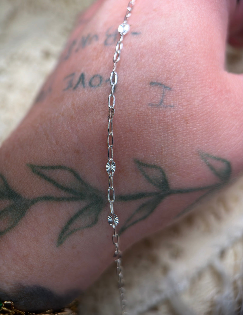 925 Sterling Silver Sunburst Paper Clip Chain 1:3