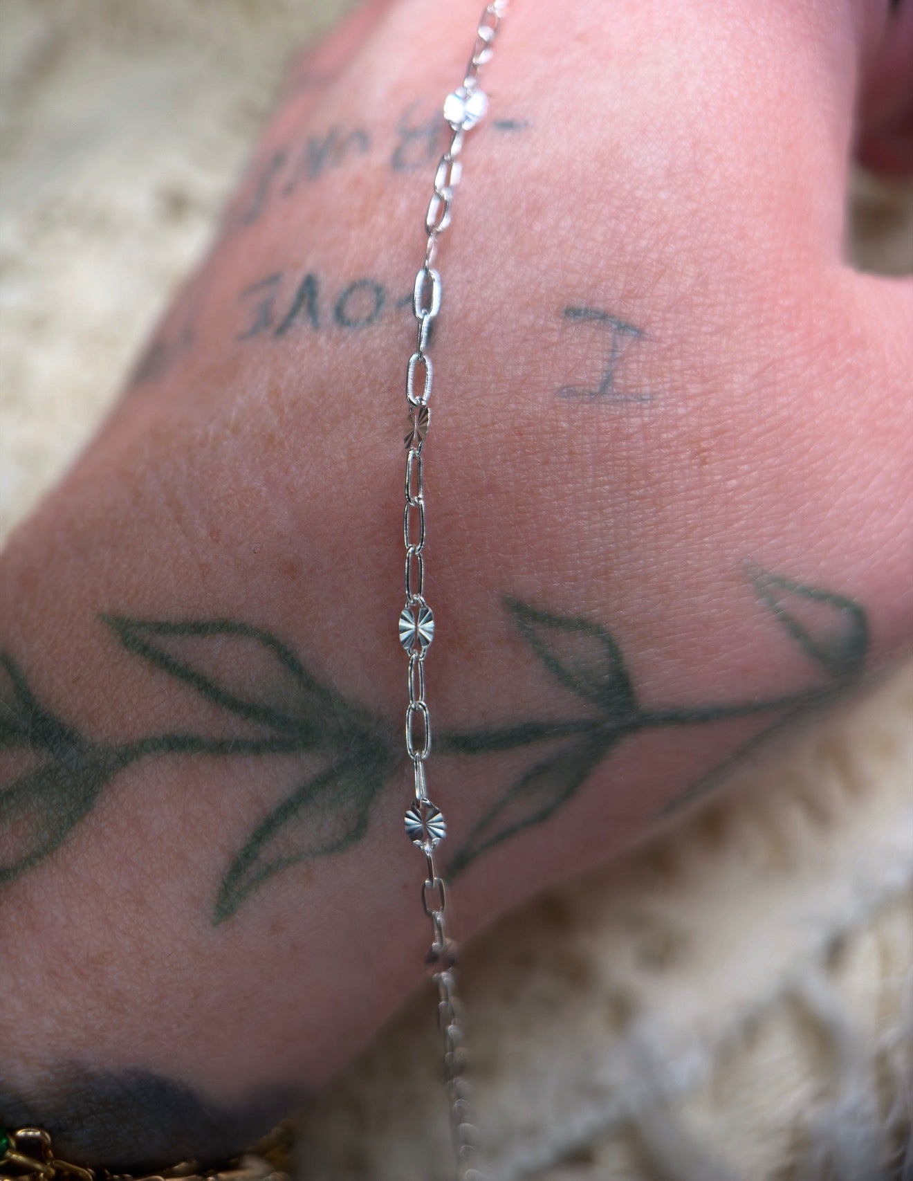 925 Sterling Silver Sunburst Paper Clip Chain 1:3