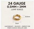 Stainless Jump Rings | Men’s Collection PVD Gold