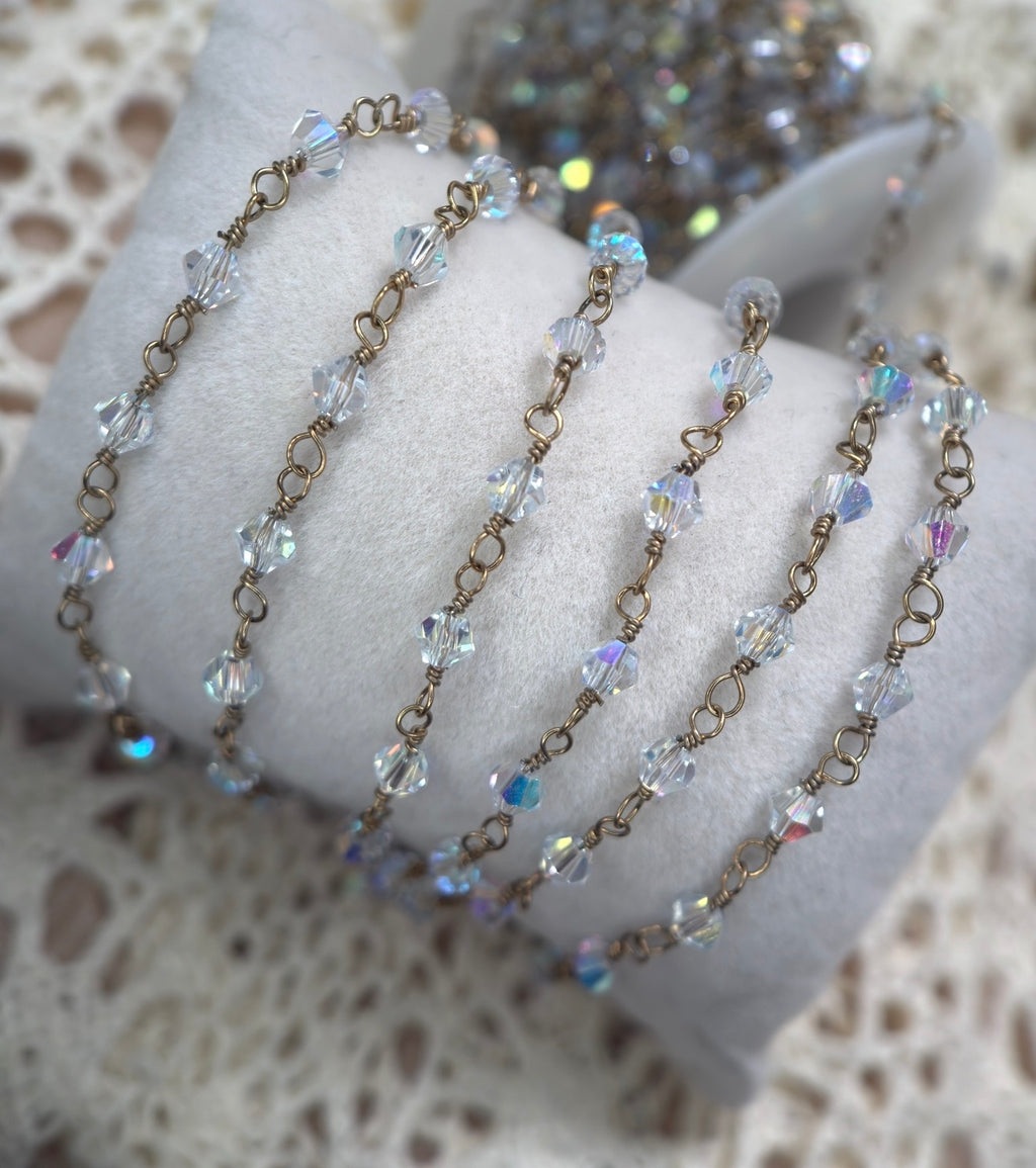 Oaklynn ✨ | Swarovski Wire Wrapped Crystal Chain