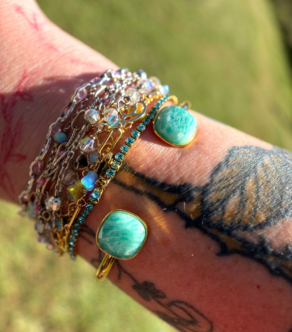 Gemstone Glow Mystery Cuff