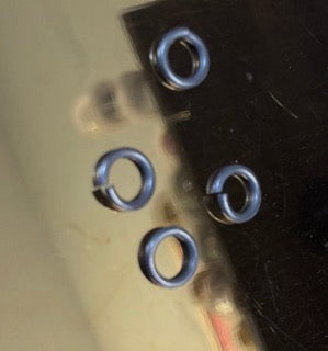 Oxidized sterling silver jump rings ￼