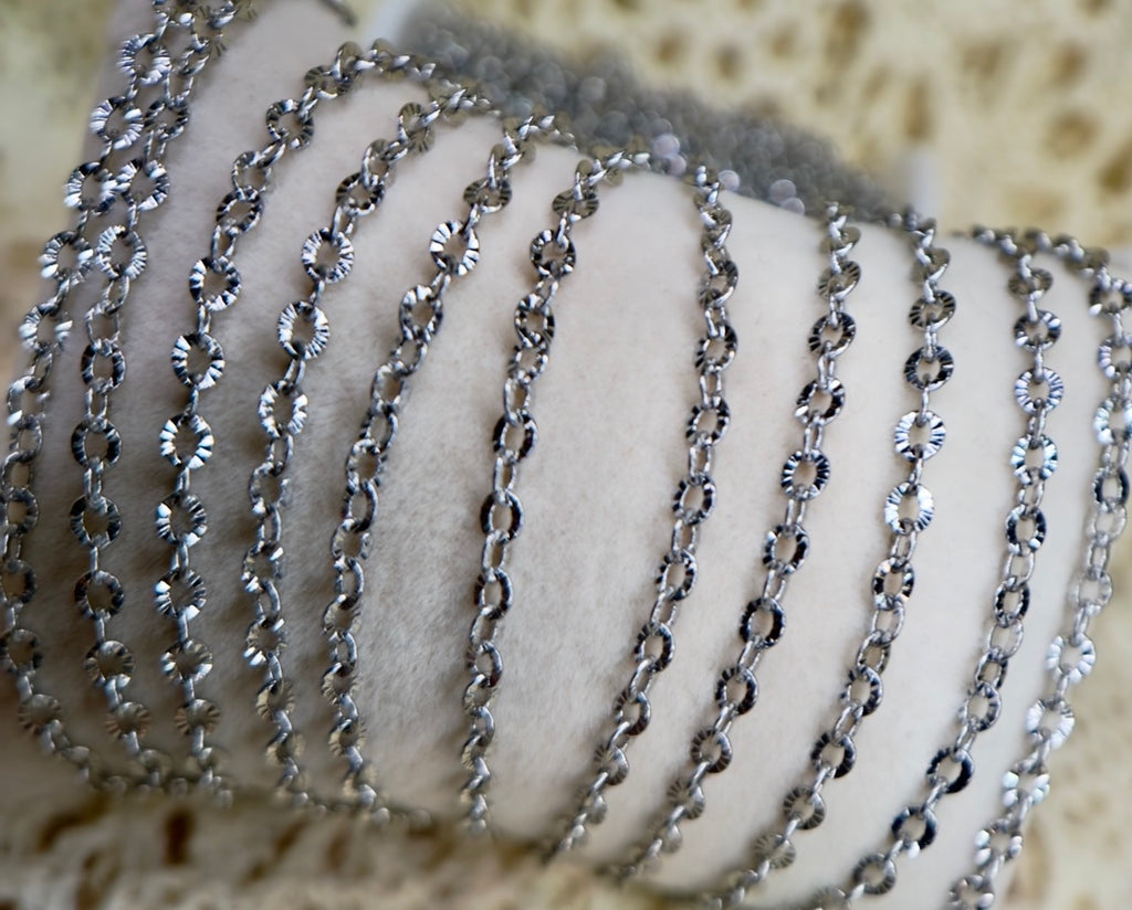 Diamond Dust Cable Chain – Stainless Silver