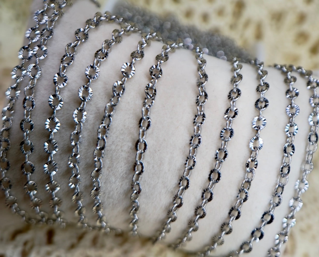 Diamond Dust Cable Chain – Stainless Silver