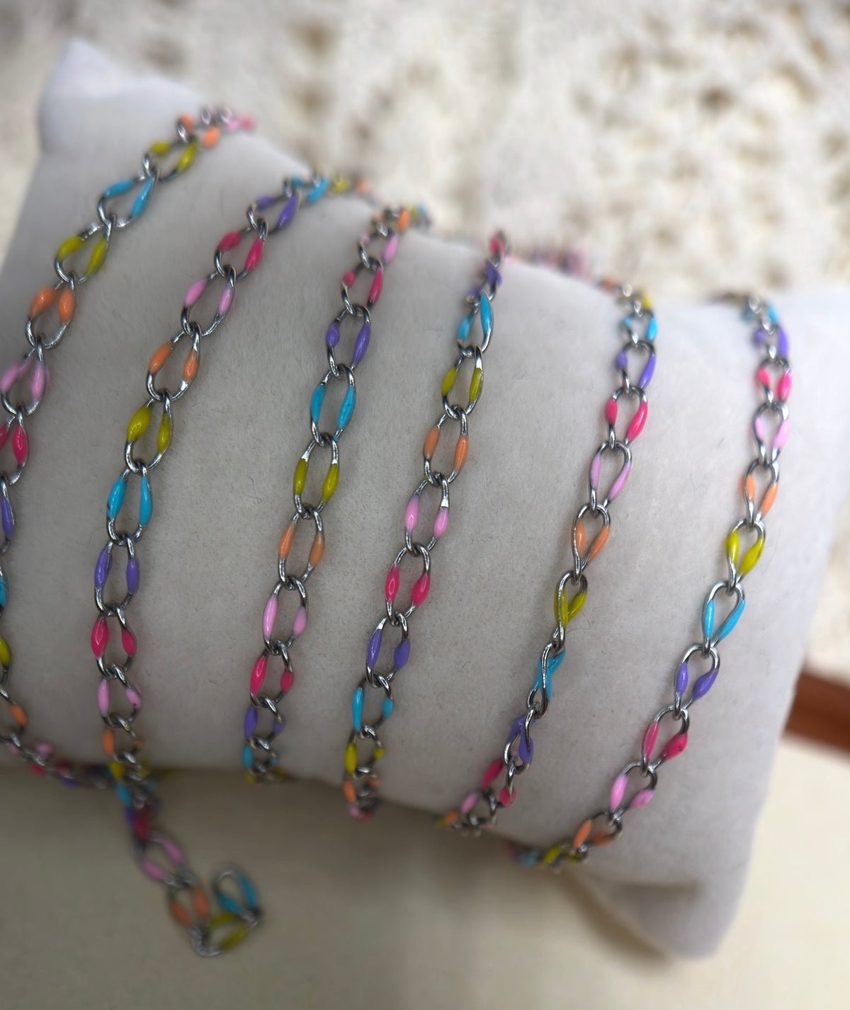 Rainbow Summer Sunset | Oval Link Chain