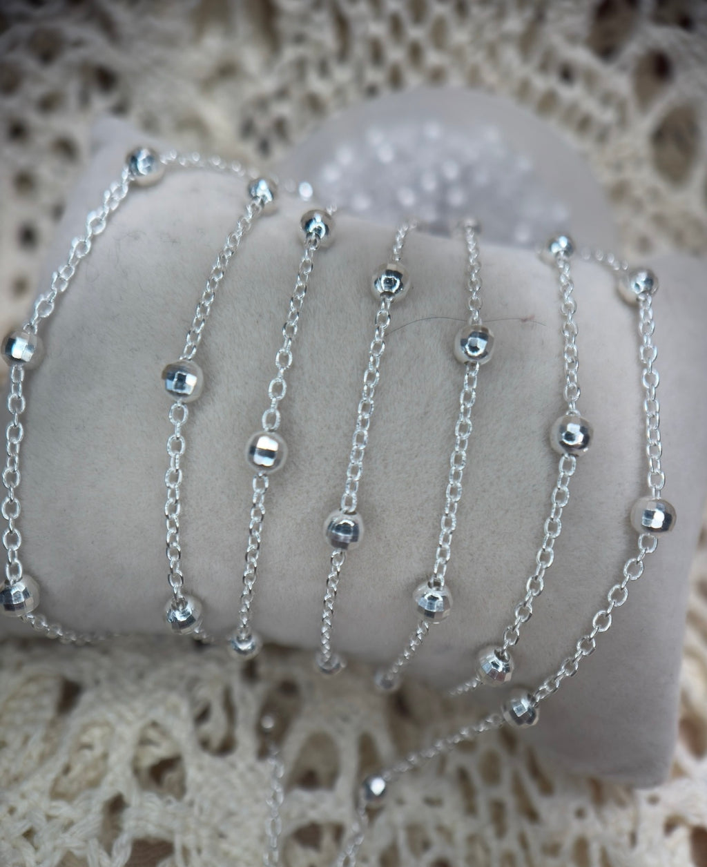 ✨ Disco Forever | 925 Sterling Silver | Satellite Bead Chain ✨