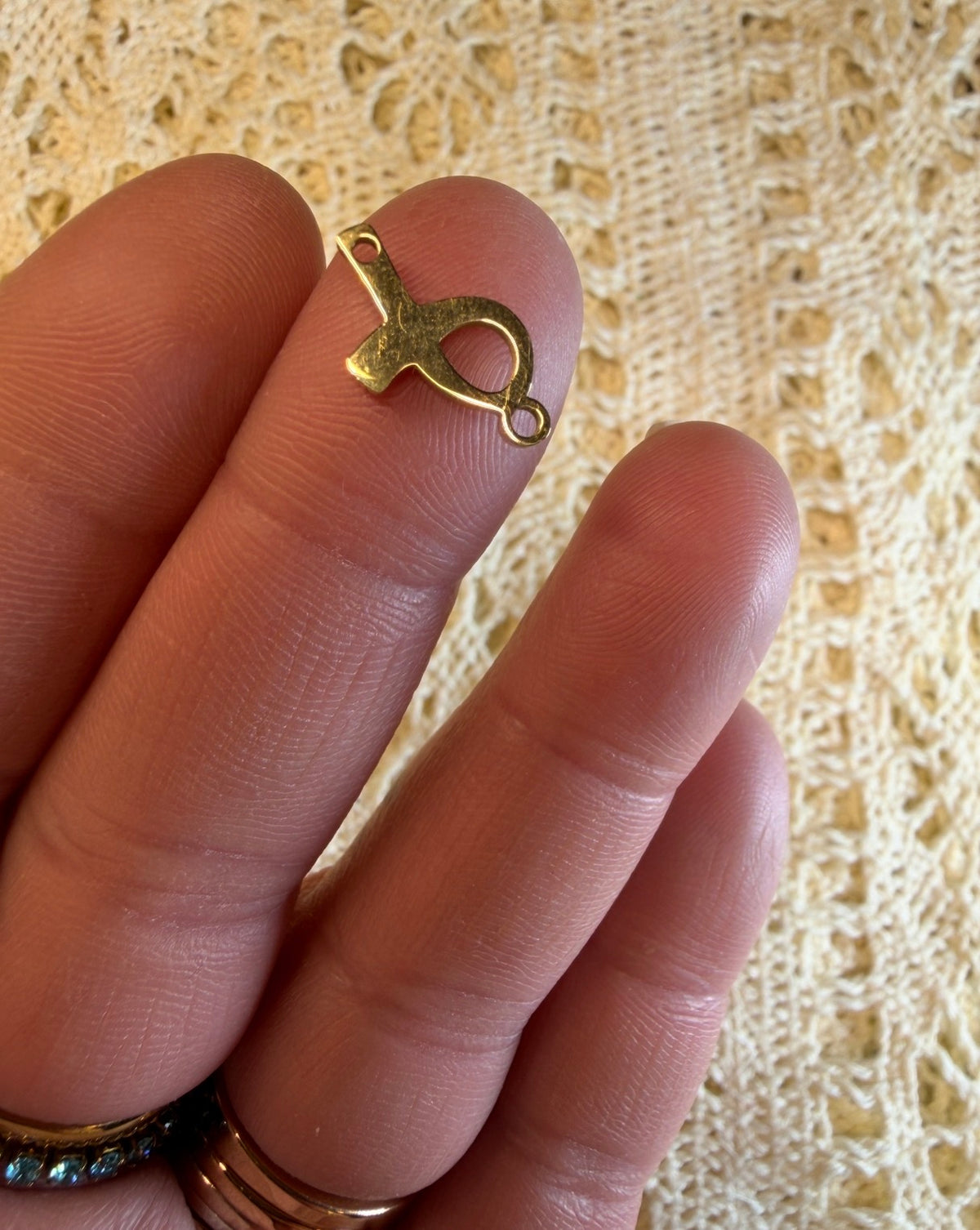 Hope in Every Link – Breast Cancer Awareness Connector Charm