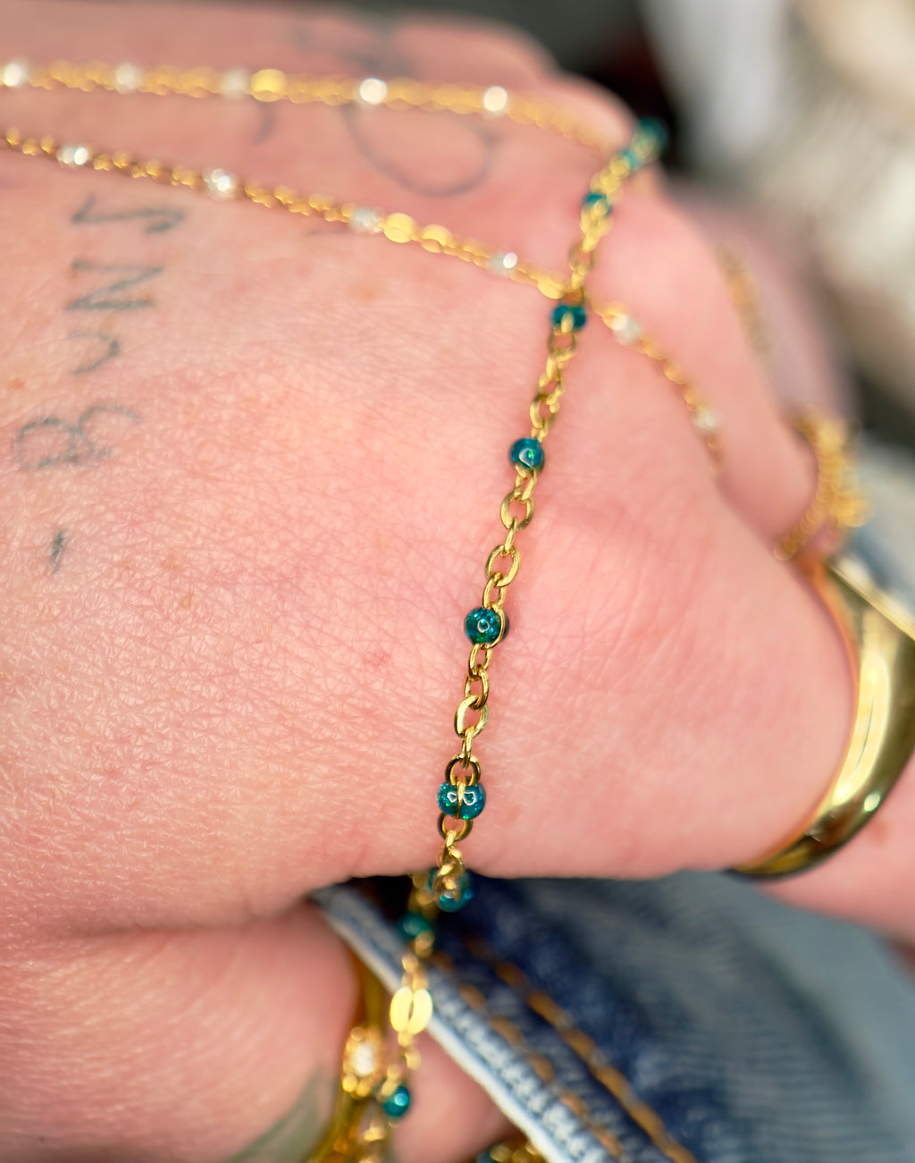 Mermaid Lagoon™ Sparkly Teal Satellite Cable Chain