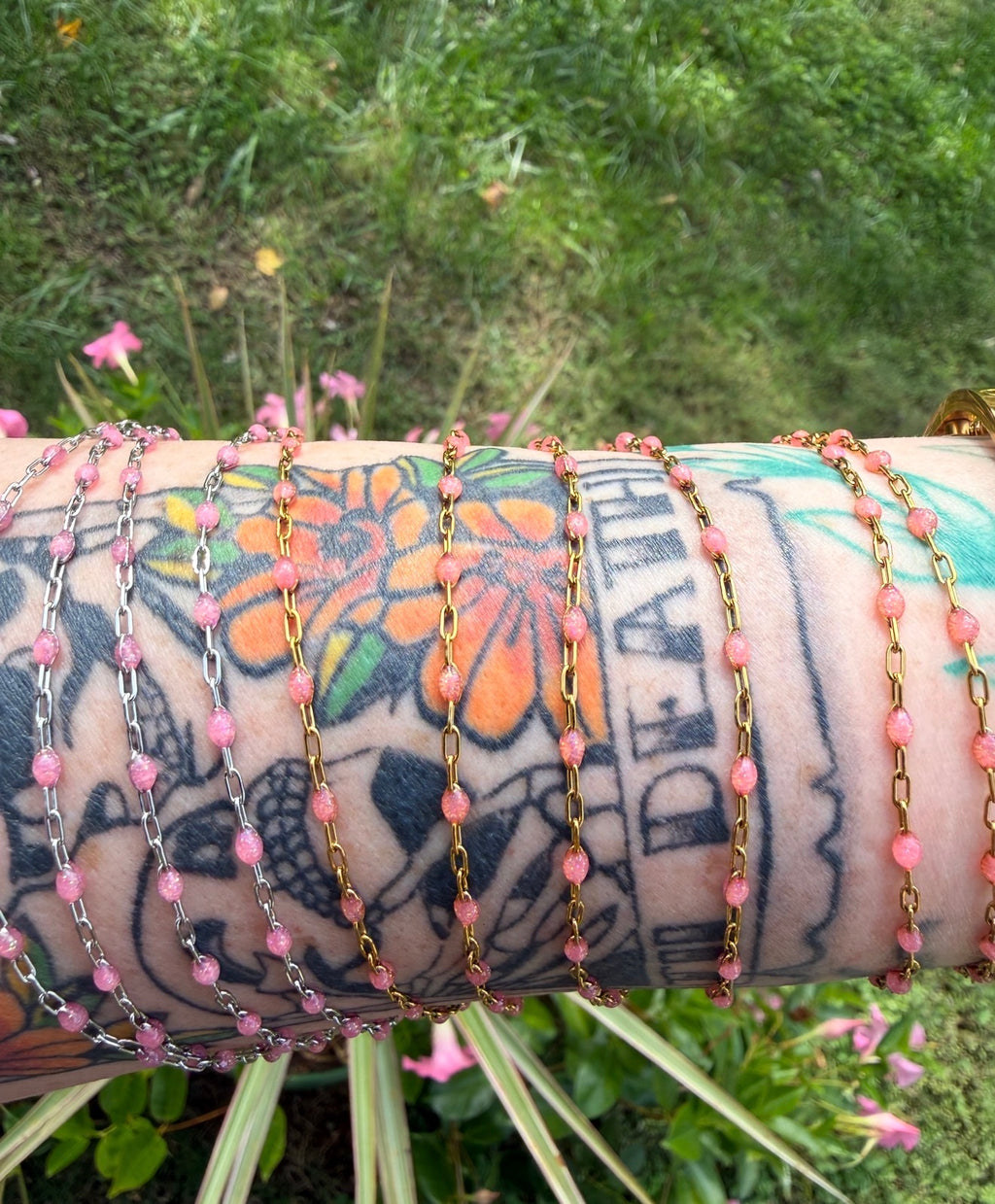 Peachy Dreams Sunburst Chain