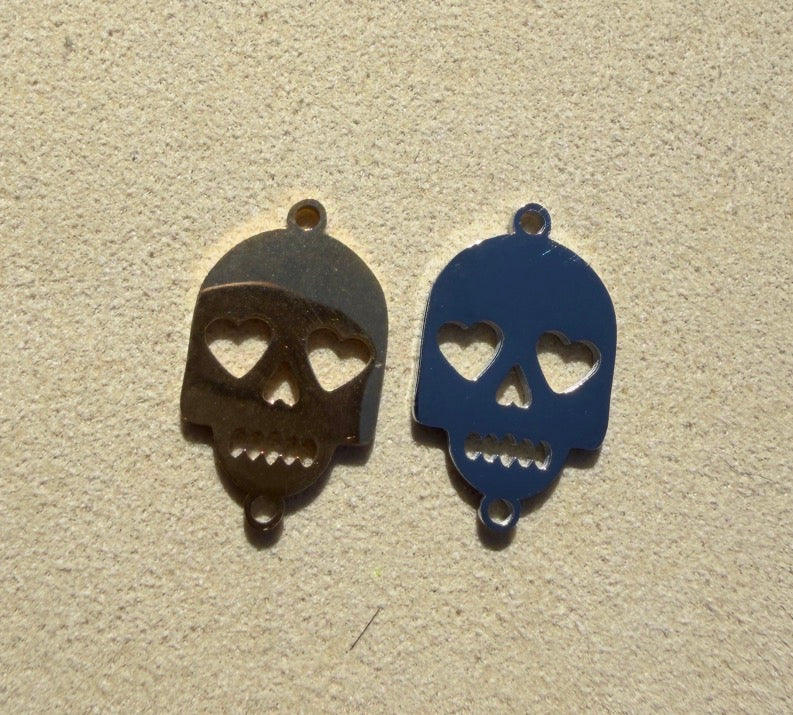 Skelly Sweetheart Skeleton Connector Charm