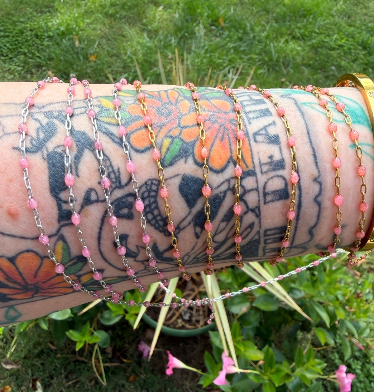 Peachy Dreams Sunburst Chain
