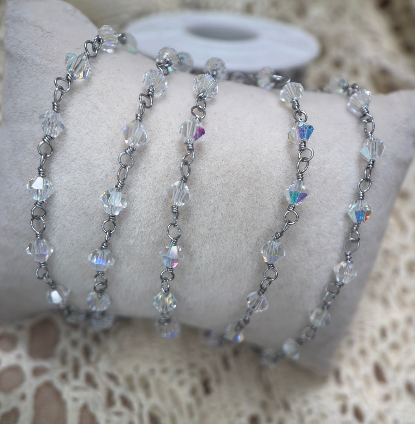Oaklynn ✨ | Swarovski Wire Wrapped Crystal Chain