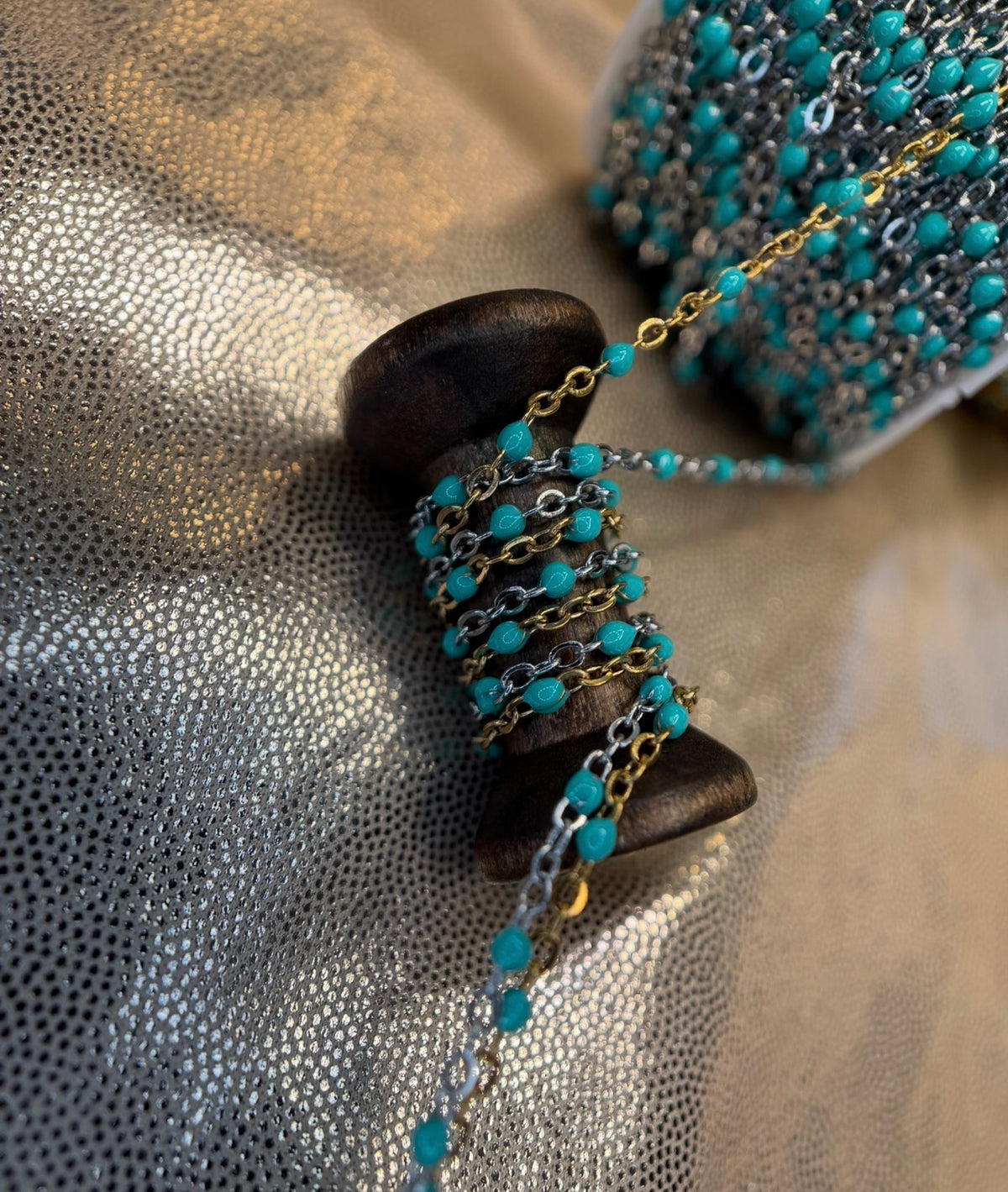 Teal Me More // Enamel Chain